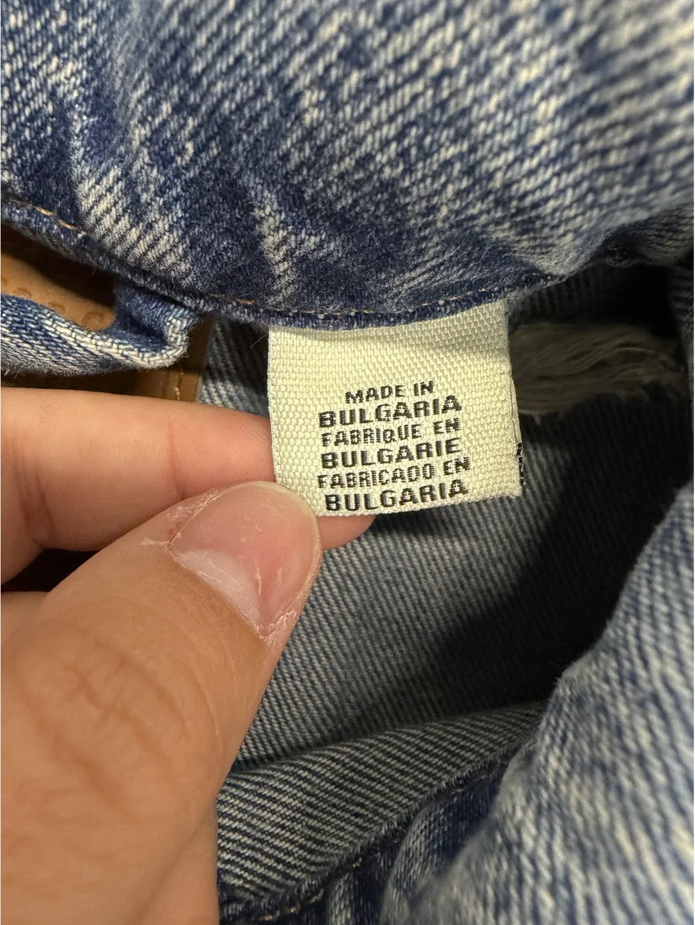 Levi's Premium Italian Denim Blue Jean Jacket Size S